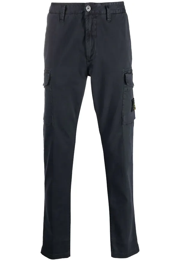 Stone Island raka cargobyxor - Blå