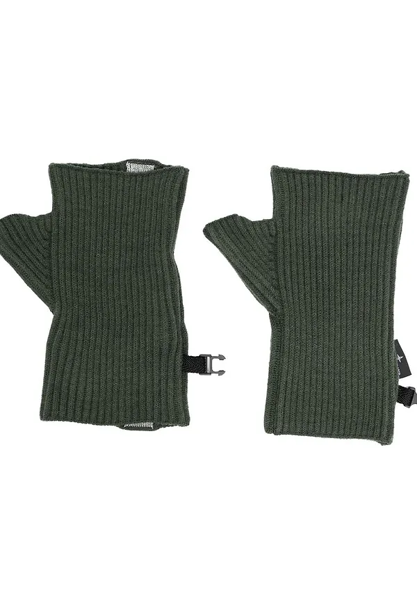 Stone Island ribbstickade torgvantar - Grön