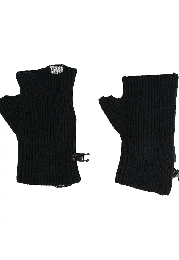 Stone Island ribbstickade torgvantar - Svart