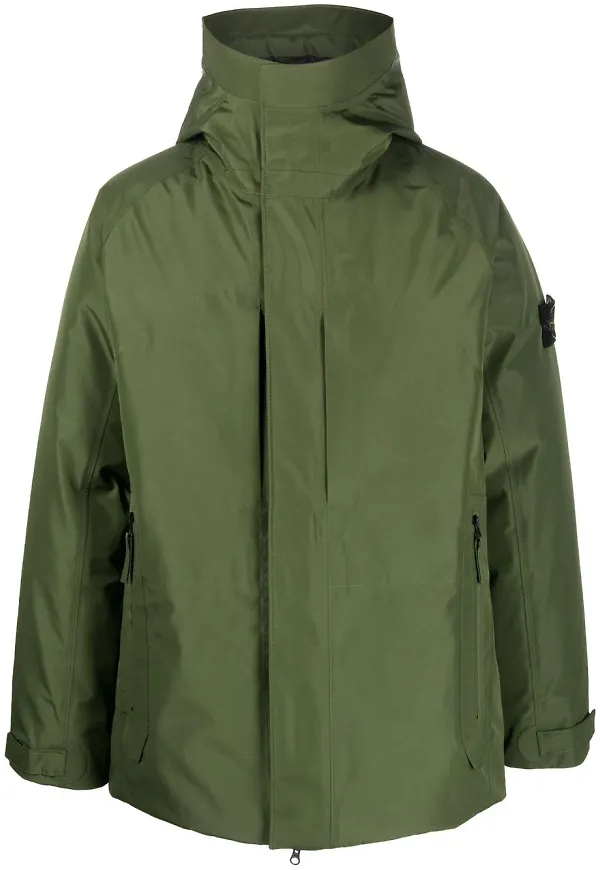 Stone Island rock med huva - Grön