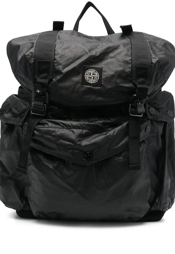 Stone Island ryggsäck med dragsko - Svart