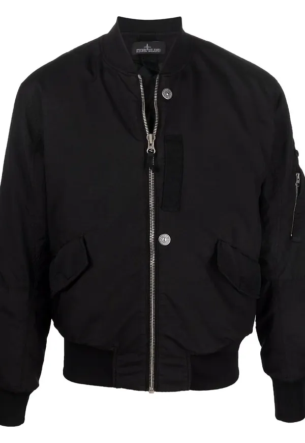 Stone Island Shadow Project bomberjacka med quiltat foder - Svart