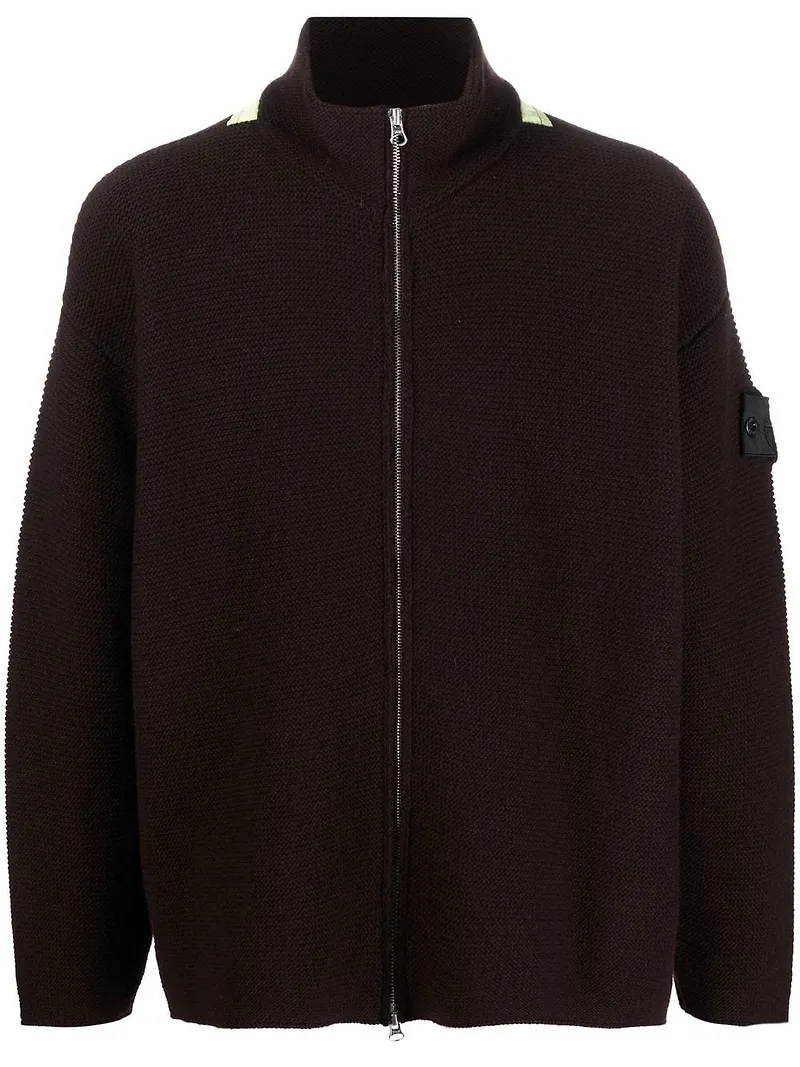 Stone Island Shadow Project Geelong kofta med dragkedja - Brun