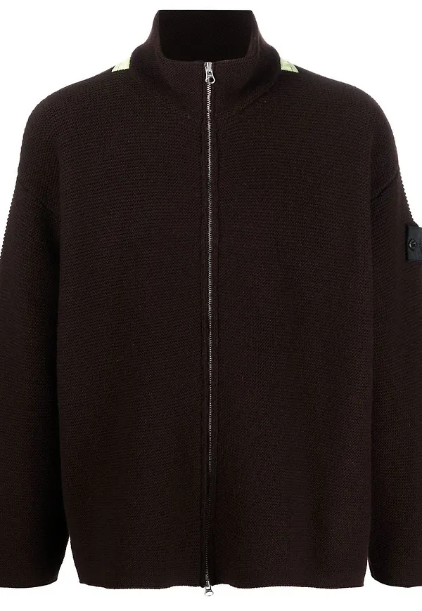 Stone Island Shadow Project Geelong kofta med dragkedja - Brun