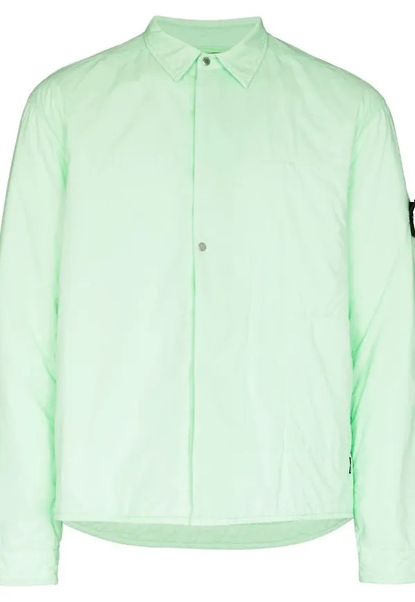 Stone Island Shadow Project jacka med logotypmärke - Grön