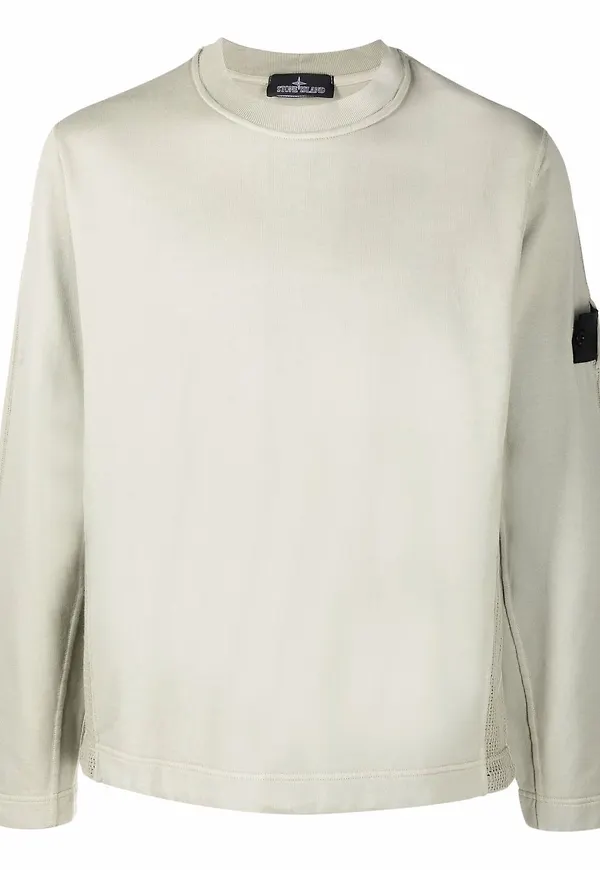 Stone Island Shadow Project sweatshirt med logotyp - Grön