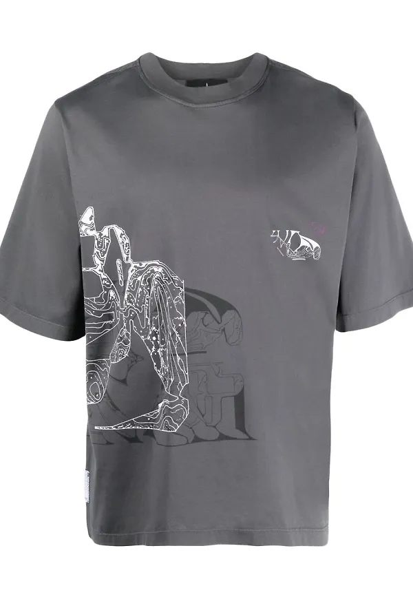 Stone Island Shadow Project t-shirt med grafiskt tryck - Grå