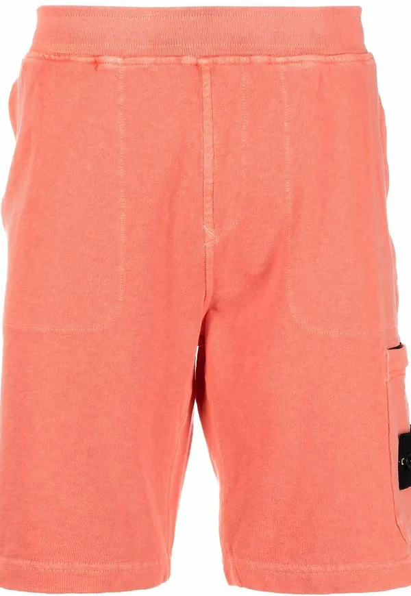 Stone Island shorts med logotypmärke - Orange