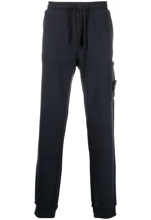 Stone Island slacks i fleece - Blå