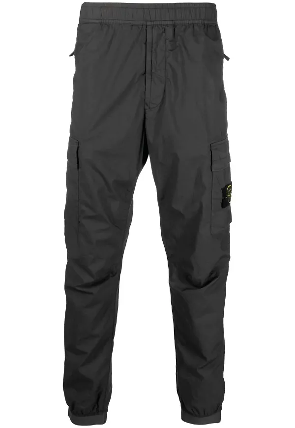 Stone Island stretch-cotton cargo trousers - Grå