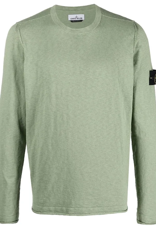 Stone Island sweashirt med kompass - Grön