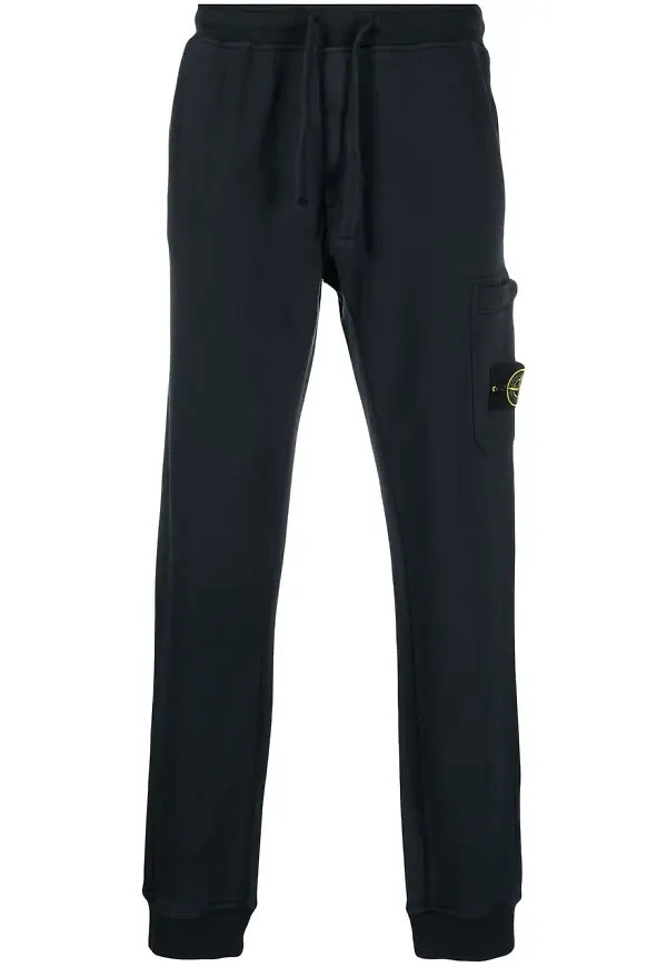 Stone Island sweatpants med kompassmärke - Blå