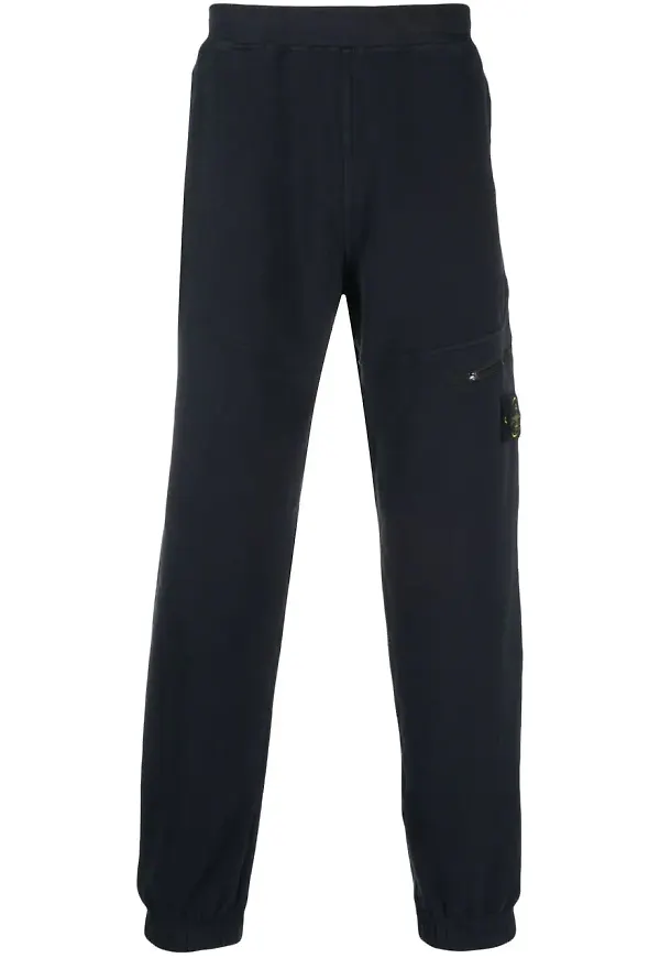 Stone Island sweatpants med kompassmärke - Blå