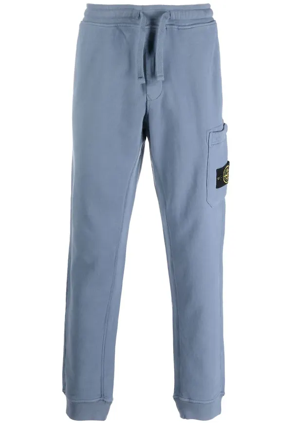Stone Island sweatpants med kompassmärke - Blå