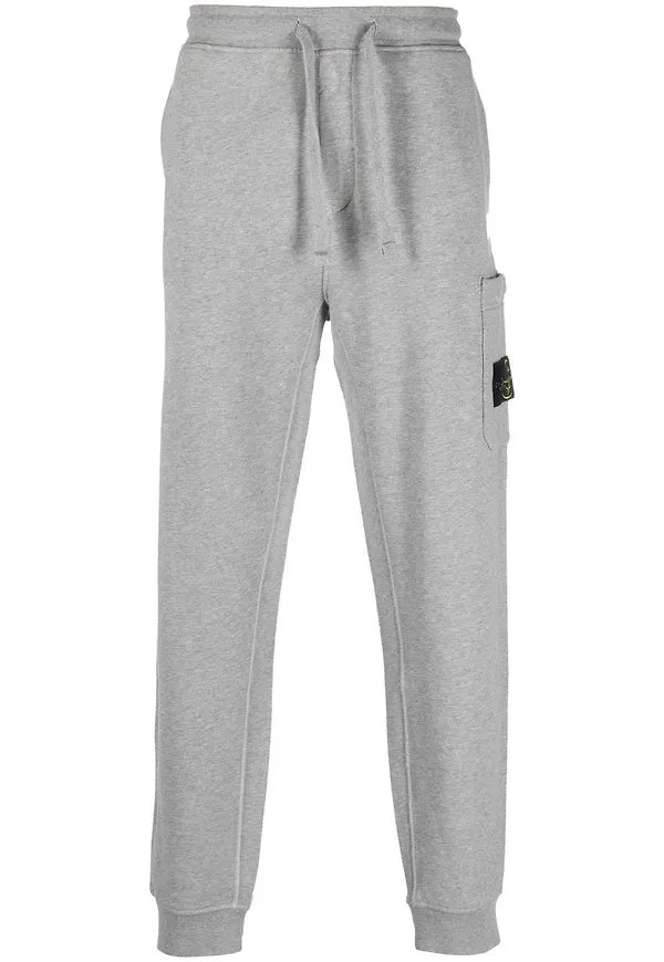 Stone Island sweatpants med kompassmärke - Grå