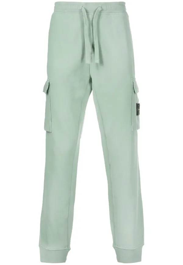 Stone Island sweatpants med kompassmärke - Grön