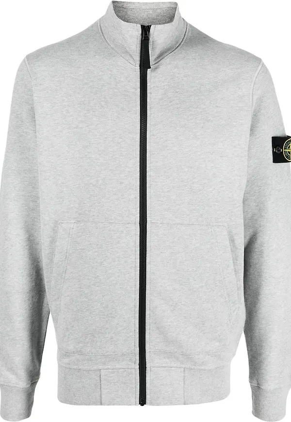 Stone Island sweatshirt med dragkedja - Grå