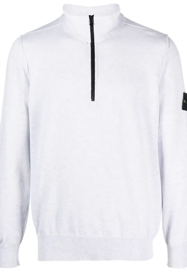 Stone Island sweatshirt med dragkedja - Grå