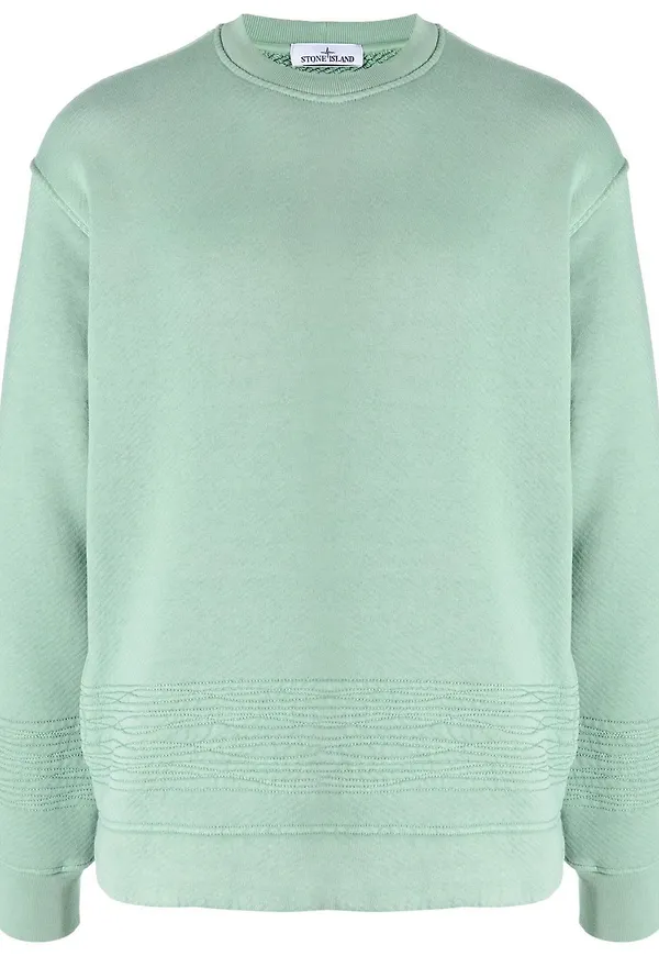 Stone Island sweatshirt med kompass - Grön