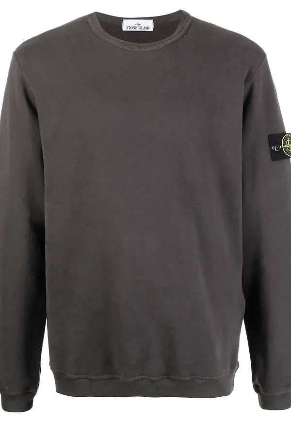 Stone Island sweatshirt med kompassmärke - Grå