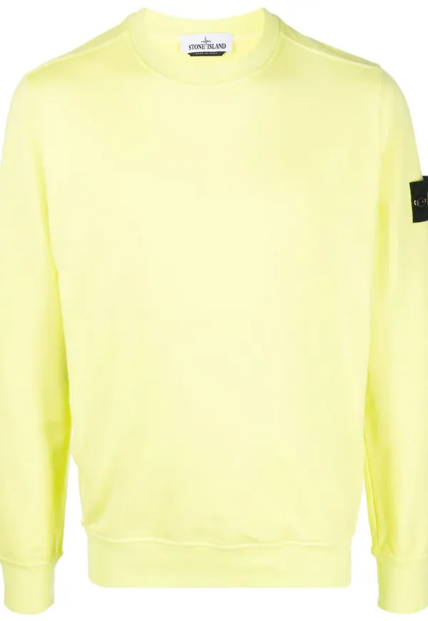 Stone Island sweatshirt med kompassmärke - Grön