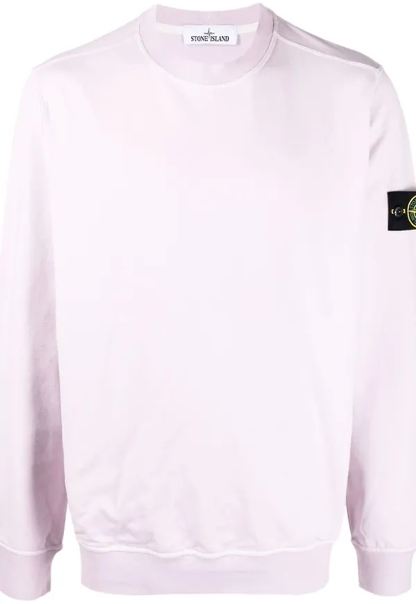 Stone Island sweatshirt med kompassmärke - Lila