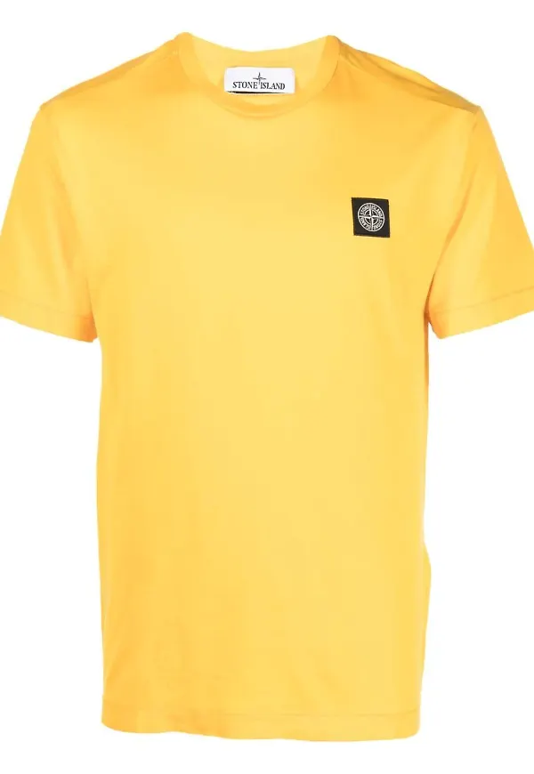 Stone Island t-shirt med kompass - Gul