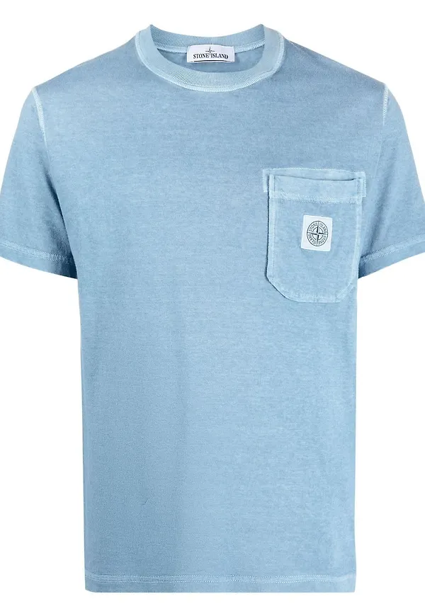 Stone Island t-shirt med kompassmärke - Blå