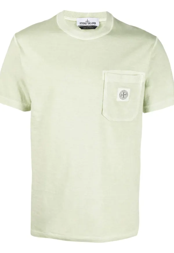 Stone Island t-shirt med kompassmärke - Grön