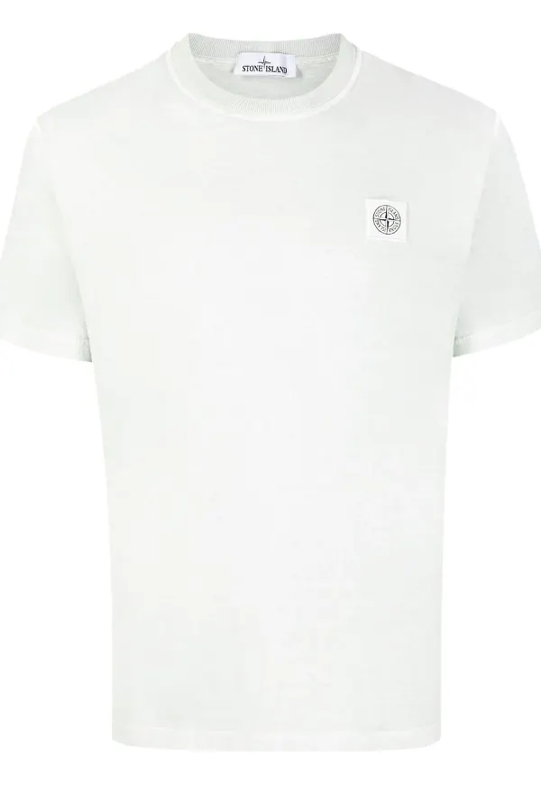 Stone Island t-shirt med kompassmärke - Grön
