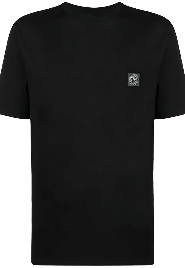 Stone Island t-shirt med kompassmärke - Svart