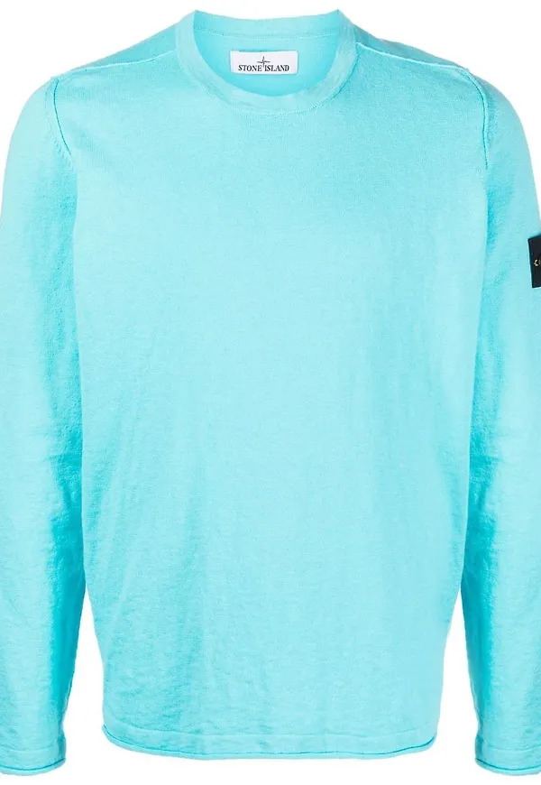 Stone Island tröja i bomullsblandning - Blå