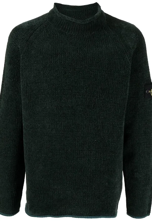 Stone Island tröja med halvpolokrage - Grön