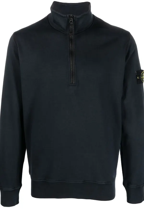 Stone Island tröja med kompassmotiv - Blå