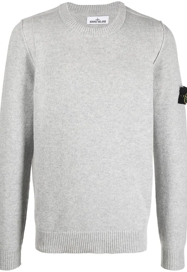 Stone Island tröja med kompassmotiv - Grå