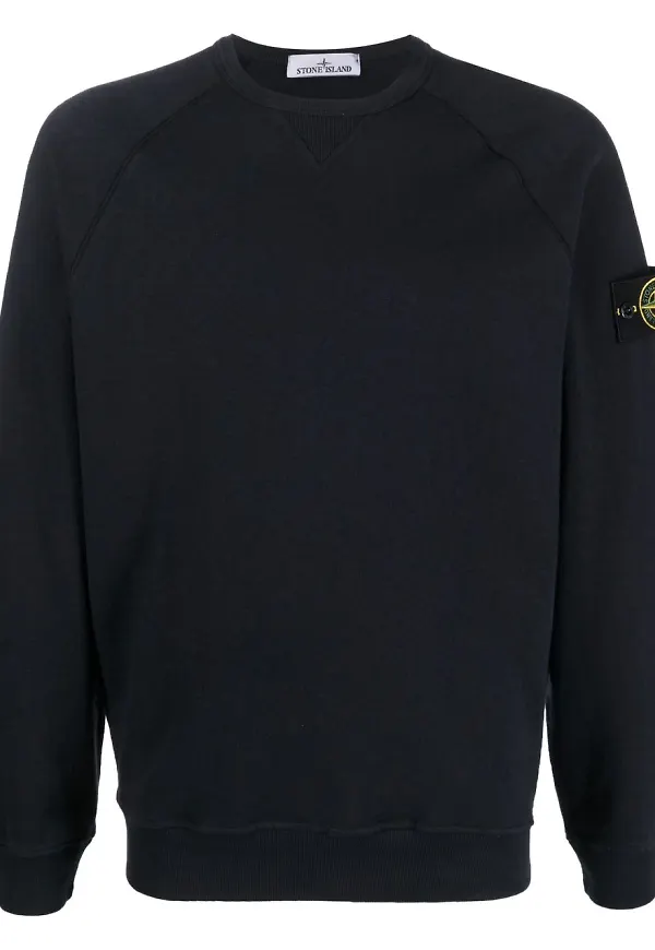 Stone Island tröja med kompassmärke - Blå
