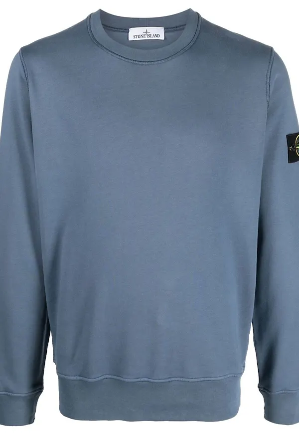 Stone Island tröja med kompassmärke - Blå