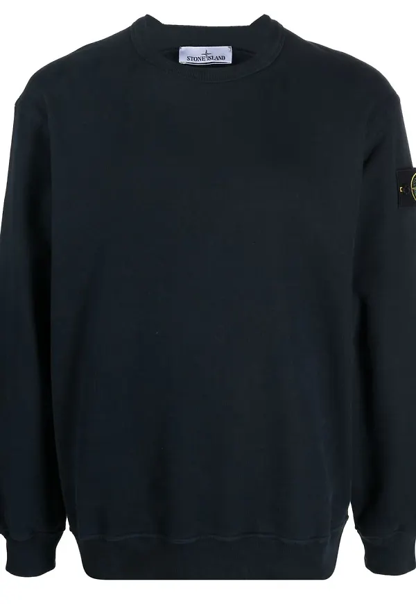Stone Island tröja med kompassmärke - Blå