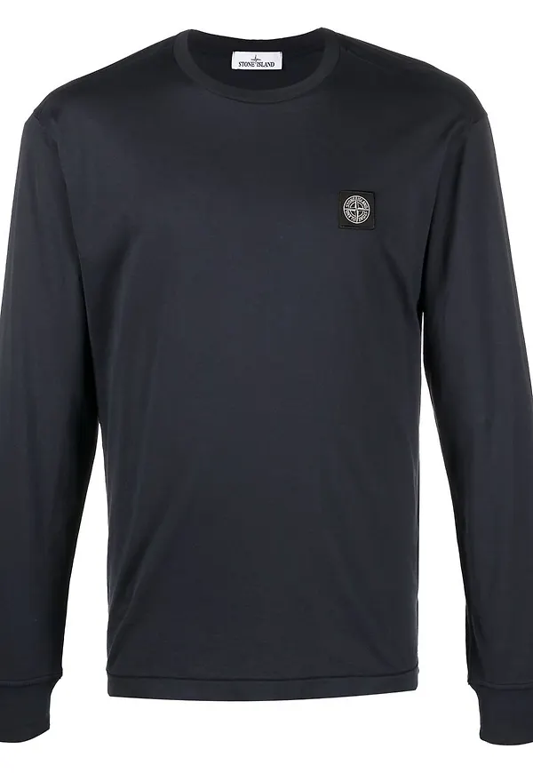 Stone Island tröja med kompassmärke - Blå