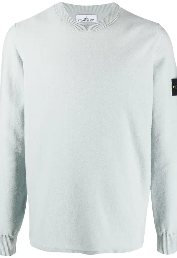Stone Island tröja med kompassmärke - Blå