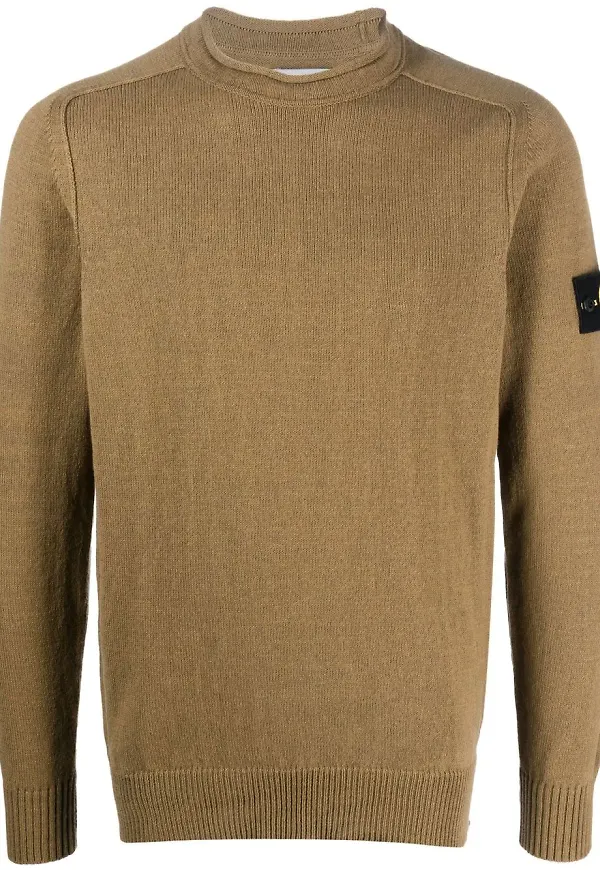 Stone Island tröja med kompassmärke - Brun