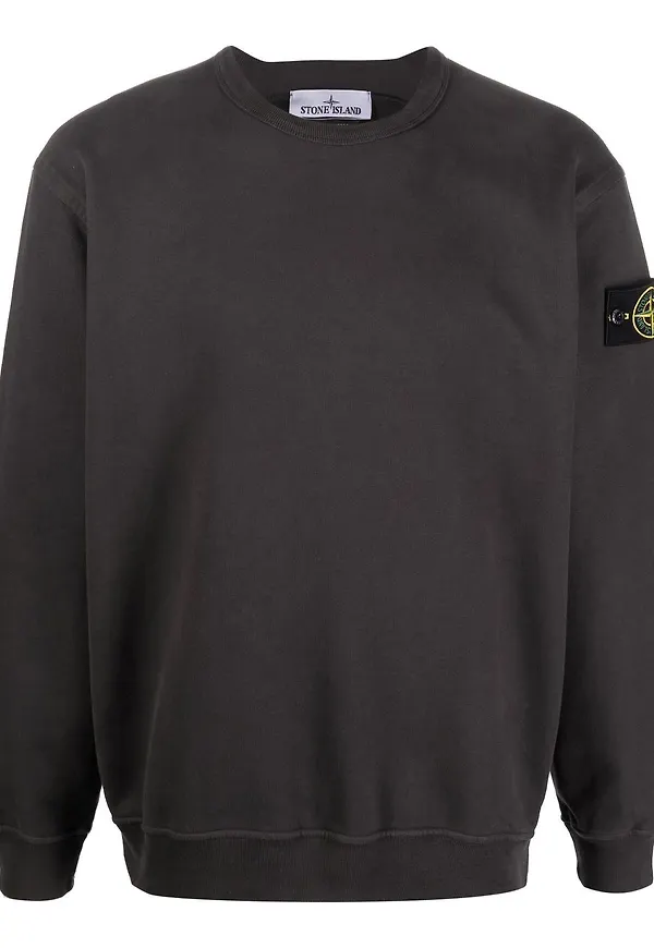 Stone Island tröja med kompassmärke - Grå