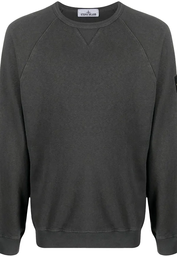 Stone Island tröja med kompassmärke - Grå