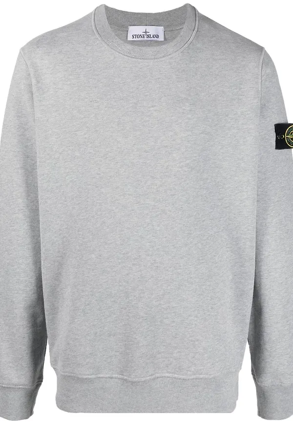 Stone Island tröja med kompassmärke - Grå