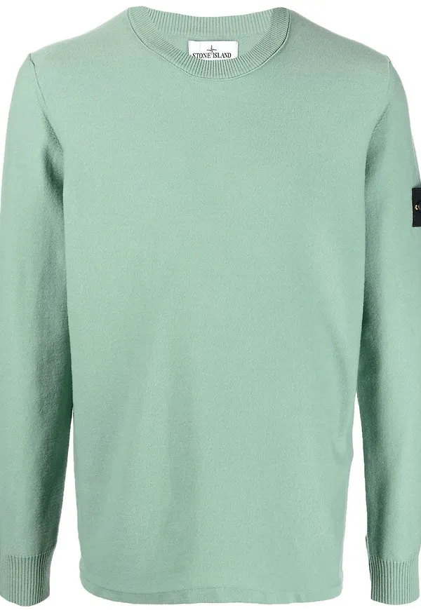 Stone Island tröja med kompassmärke - Grön
