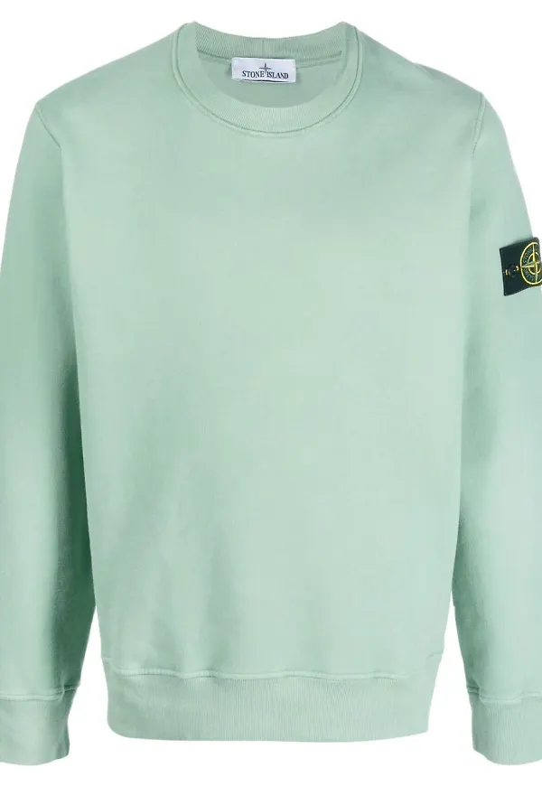 Stone Island tröja med kompassmärke - Grön
