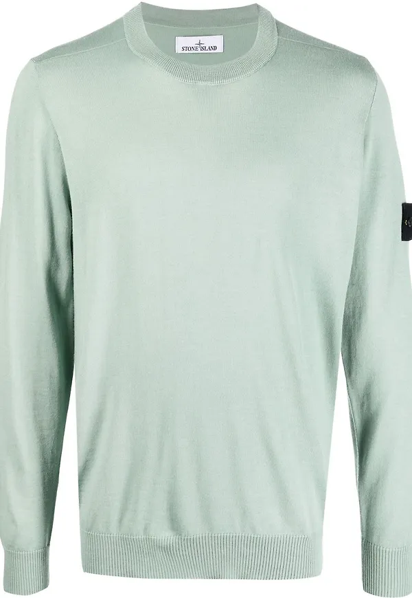 Stone Island tröja med kompassmärke - Grön