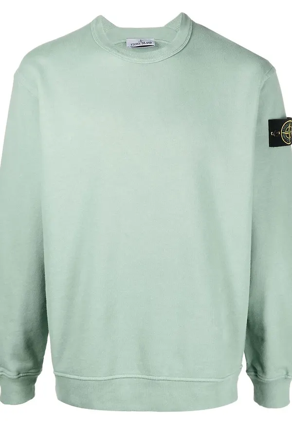 Stone Island tröja med kompassmärke - Grön