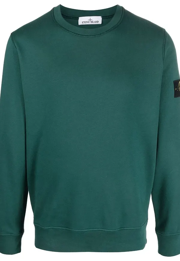 Stone Island tröja med kompassmärke - Grön