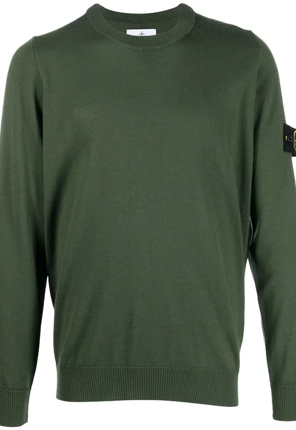 Stone Island tröja med kompassmärke - Grön